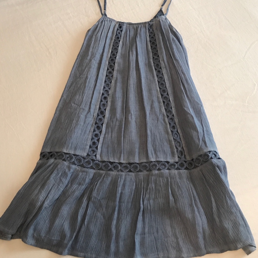 NWT! Blue Flowy Boho Midi Dress